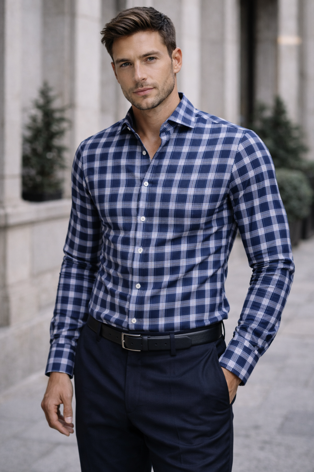 Chemise cintrée rayée